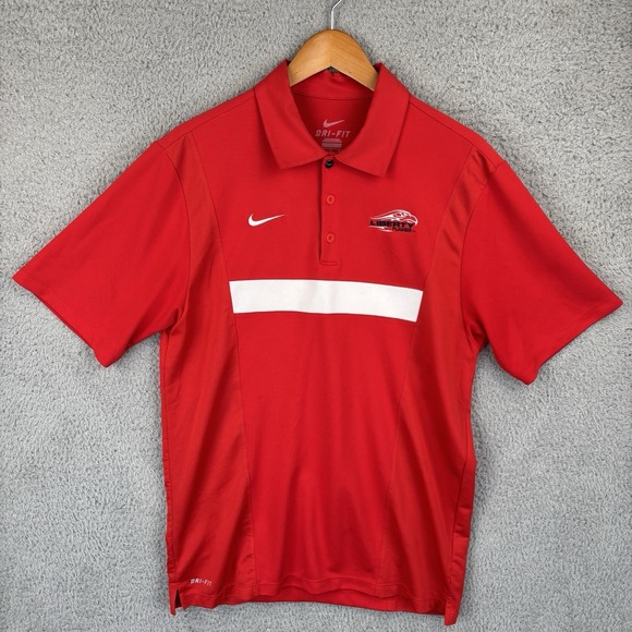 Nike Other - Nike Liberty University Flames Polo Shirt Mens Small Red Golf Casual